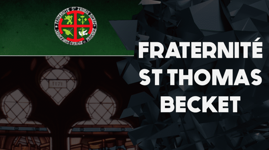 Nouveau site internet pour la Fraternité ST Thomas Becket 1